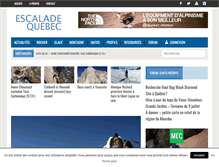 Tablet Screenshot of escaladequebec.com